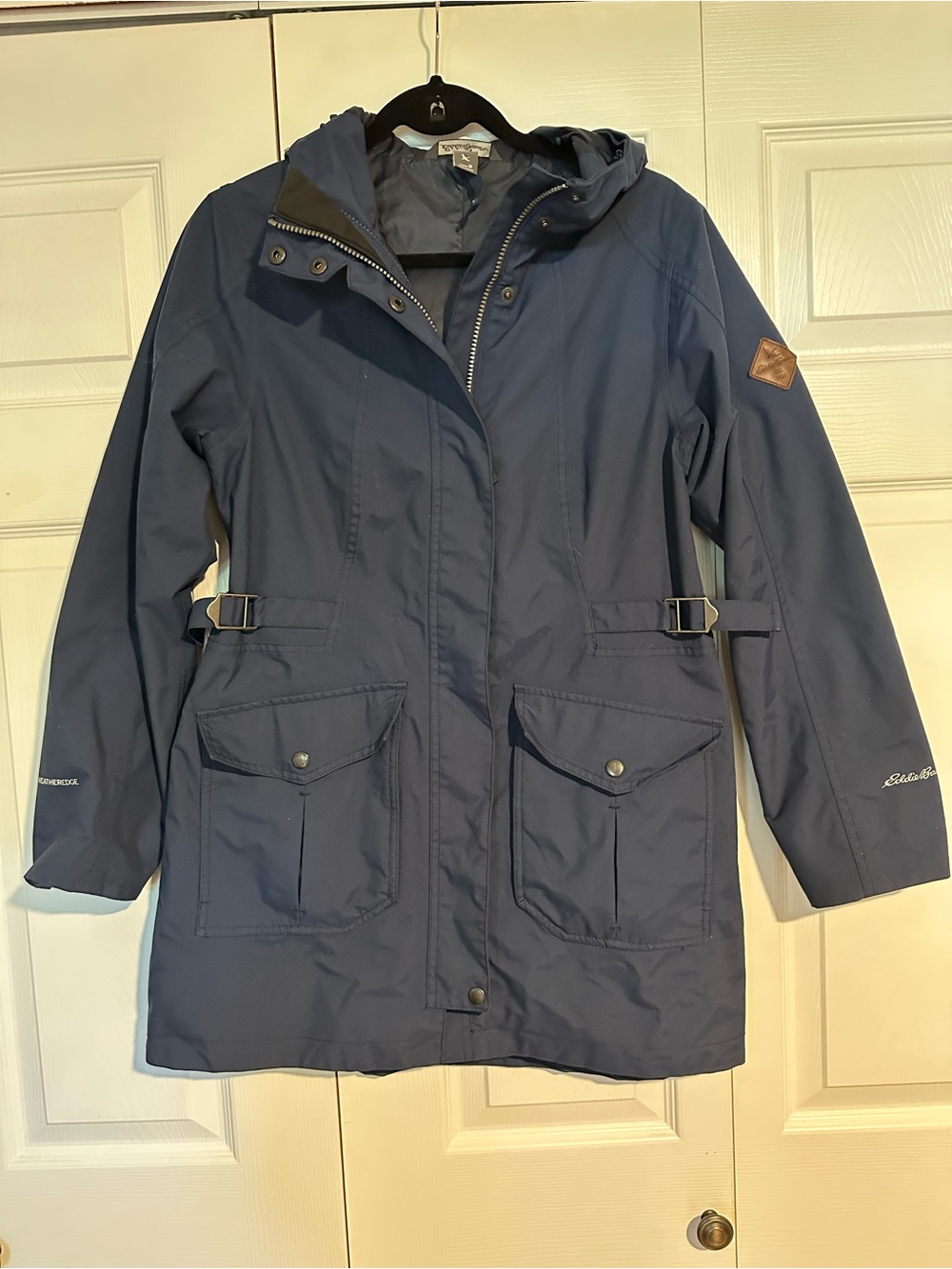 Eddie Bauer Navy Hooded Coat